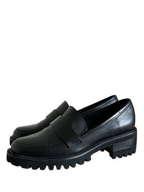 Aerosoles Ronnie Leather Loafers In Black Size 8.5